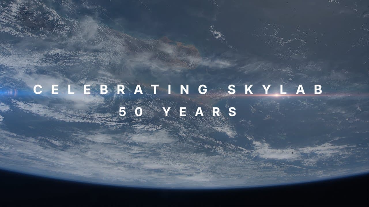 Skylab orbiting Earth in NASA's 50th anniversary retrospective